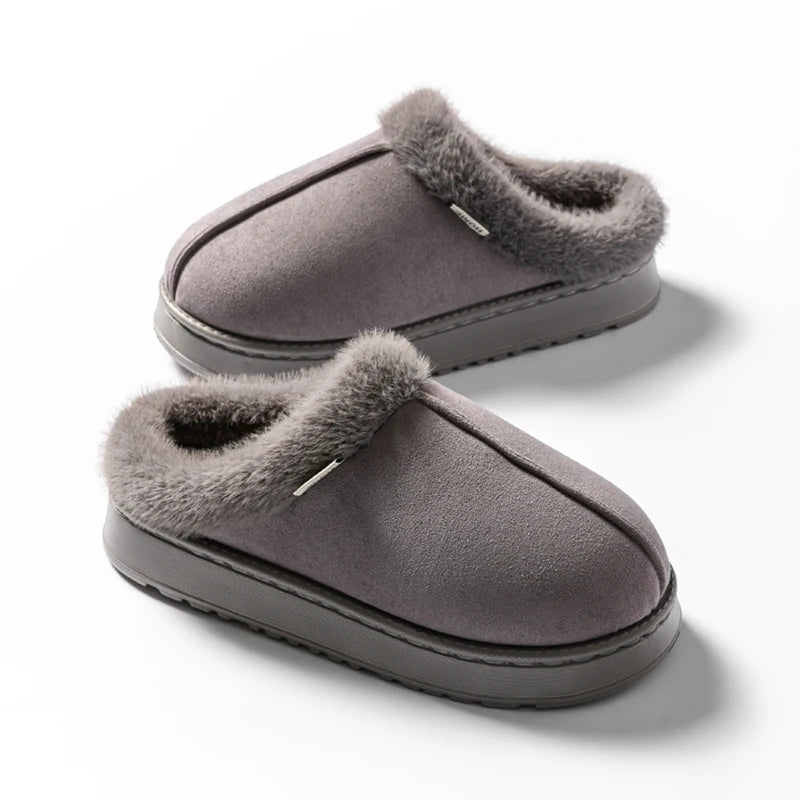Stay-Cozy™ Plush Indoor Slippers — Warm Fleece Comfort for Winter