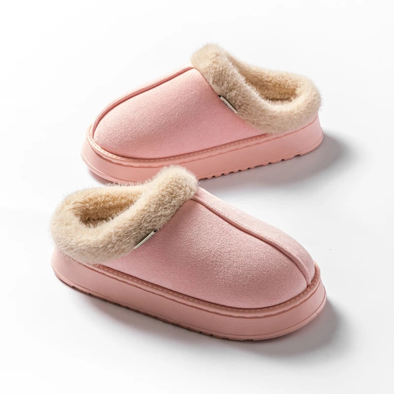 Stay-Cozy™ Plush Indoor Slippers — Warm Fleece Comfort for Winter