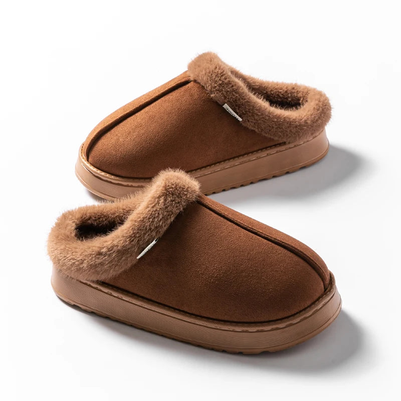 Stay-Cozy™ Plush Indoor Slippers — Warm Fleece Comfort for Winter