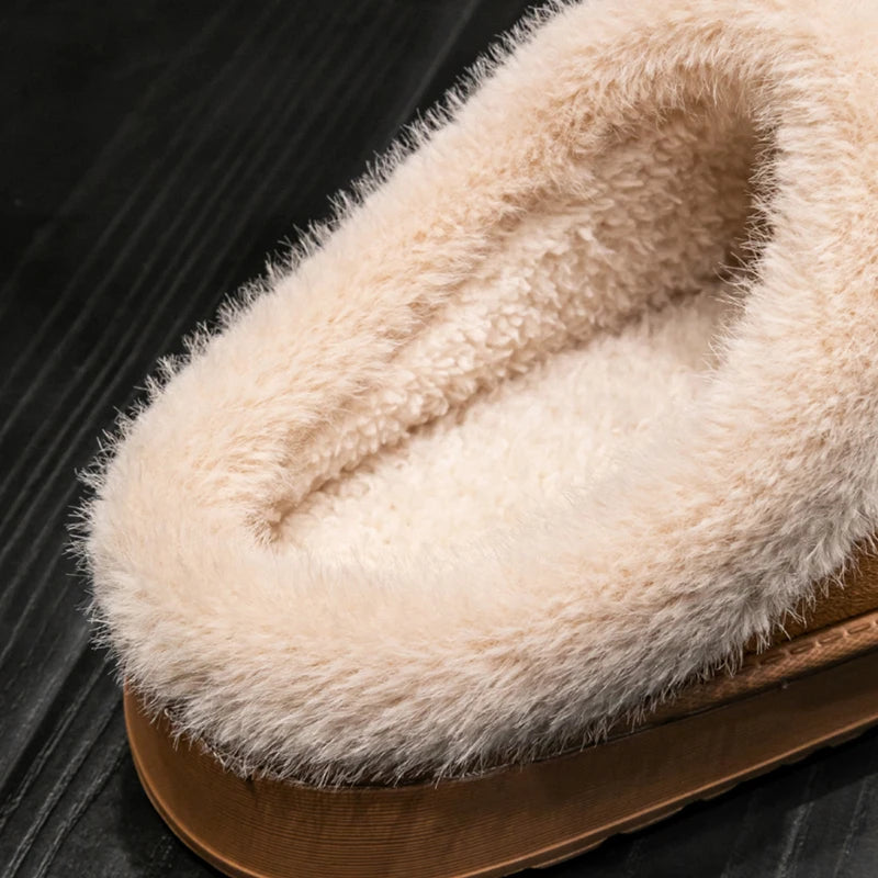 Stay-Cozy™ Plush Indoor Slippers — Warm Fleece Comfort for Winter
